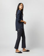Load image into Gallery viewer, Icon Blouse in Navy Silk Crepe de Chine
