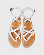 Load image into Gallery viewer, Zenobie Sandal in White Leather
