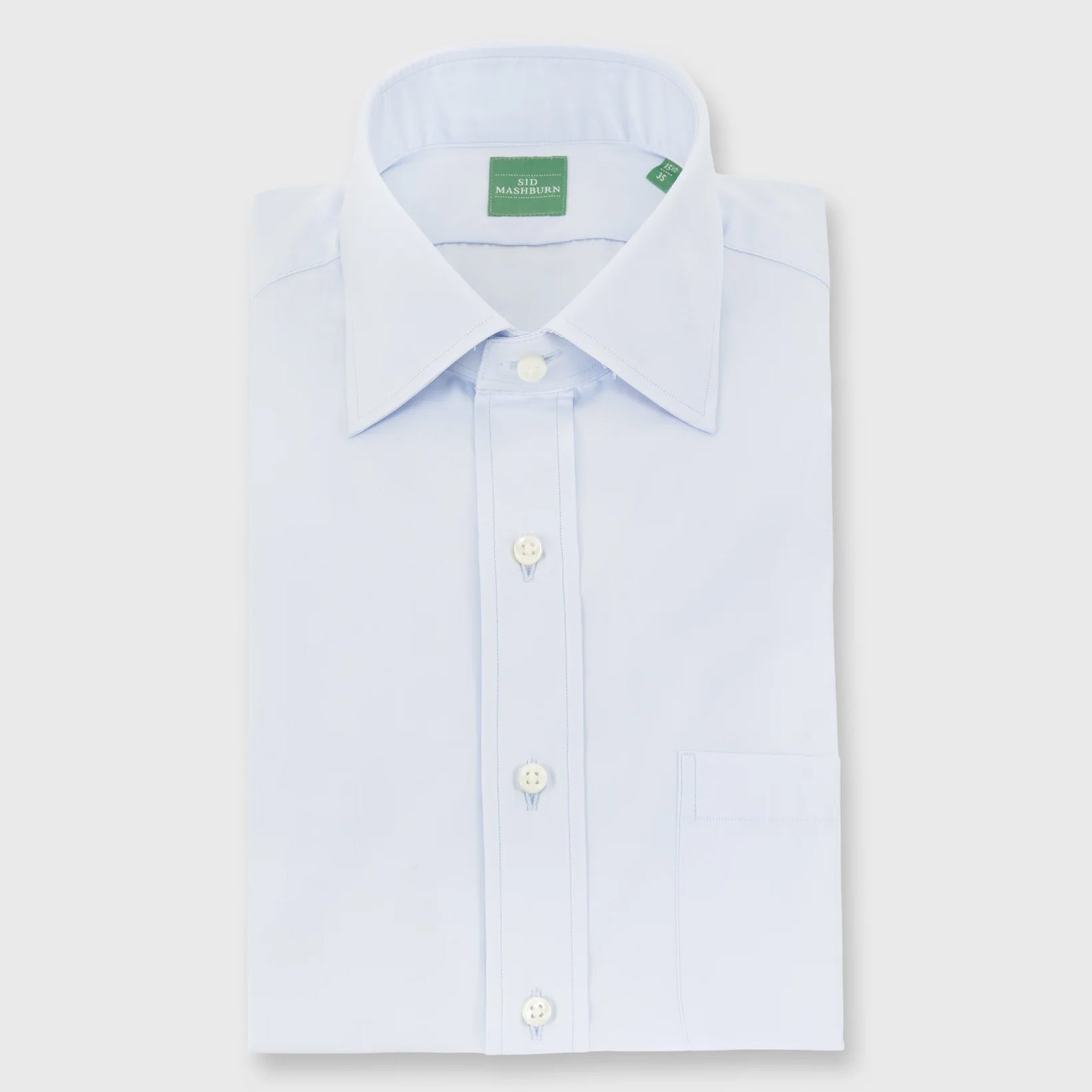 Made-to-Measure Shirt in Sky Poplin