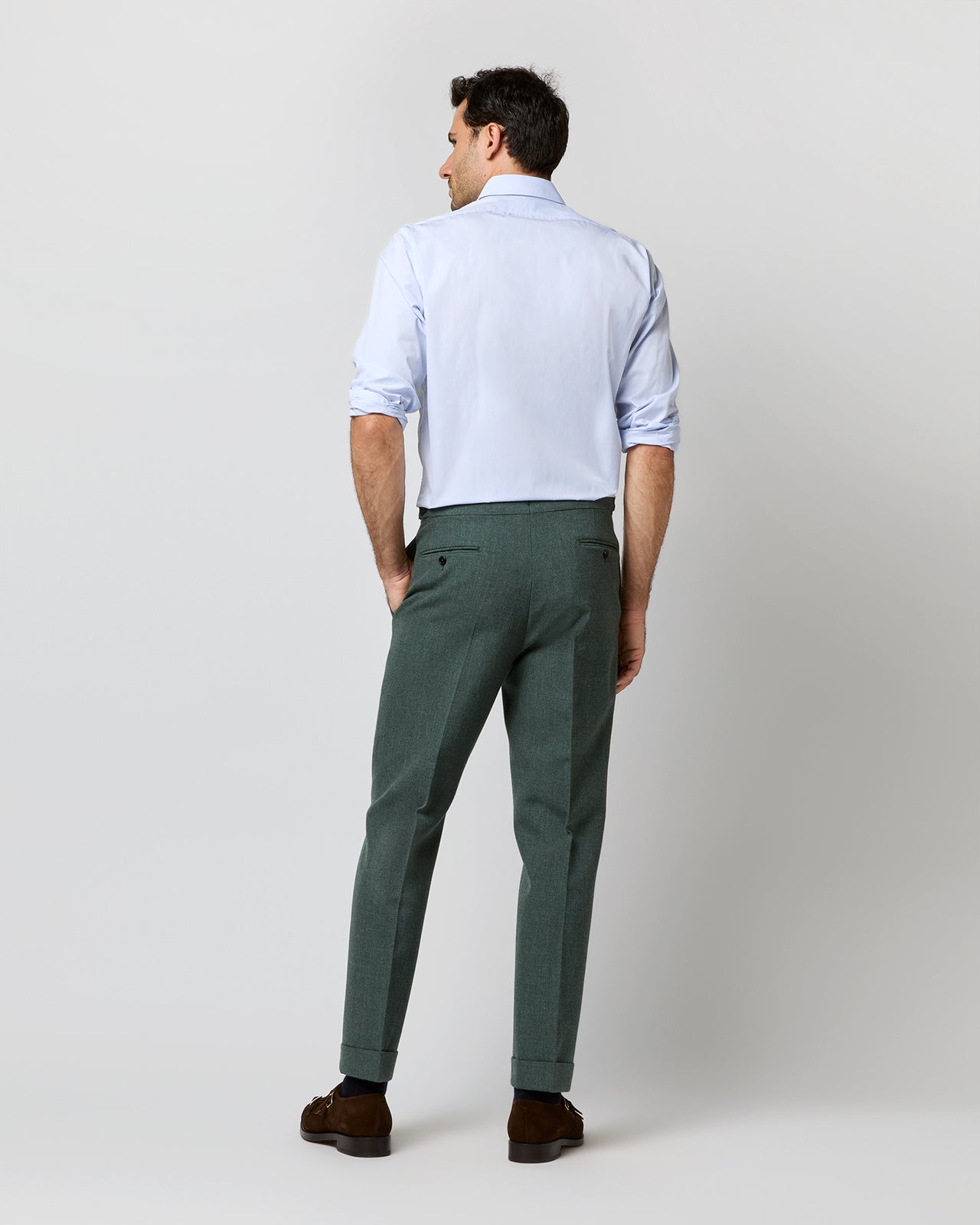 flat collar dress shirt Men's Short-sleeved dress shirt