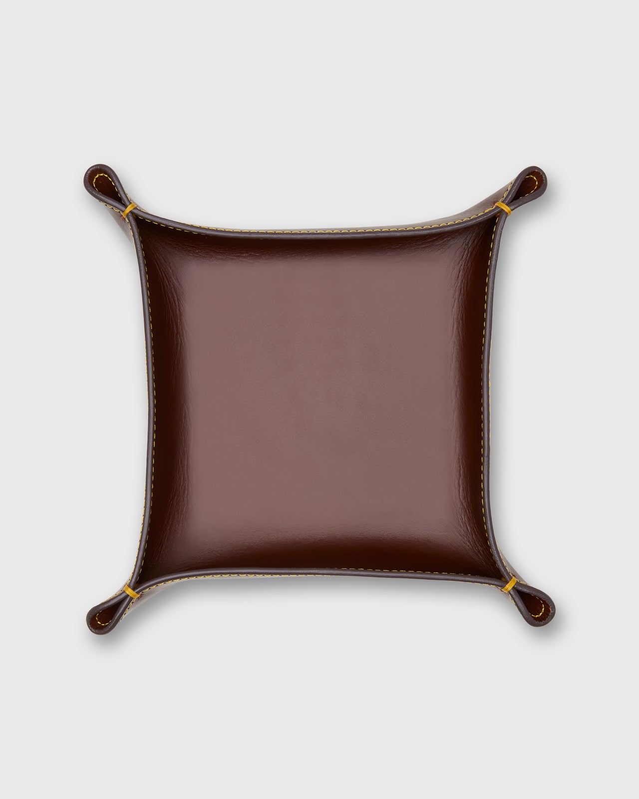 Medium Tray in Papaya Leather