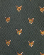Load image into Gallery viewer, Wool Challis Club Tie in Olive Fox
