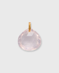 Briolette Pendant in Rose Quartz