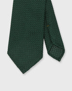 Load image into Gallery viewer, Hand-Rolled Silk Grosso Grenadine Untipped Tie in Hunter Green
