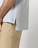 Load image into Gallery viewer, Short-Sleeved Polo in Pale Blue Pima Pique
