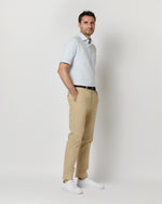 Load image into Gallery viewer, Short-Sleeved Polo in Pale Blue Pima Pique
