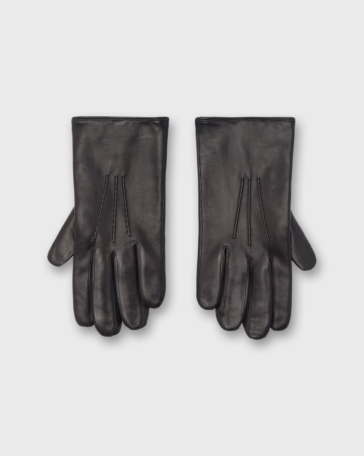 Cashmere-Lined Gloves in Navy Nappa Leather