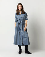 Load image into Gallery viewer, Classic Shirtwaist Dress in Cotolino Chambray
