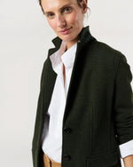 Load image into Gallery viewer, Palmer Jacket in Dark Olive Pique Knit
