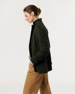 Load image into Gallery viewer, Palmer Jacket in Dark Olive Pique Knit

