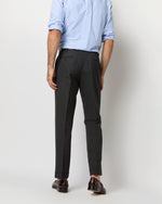 Load image into Gallery viewer, Dress Trouser in Charcoal High-Twist
