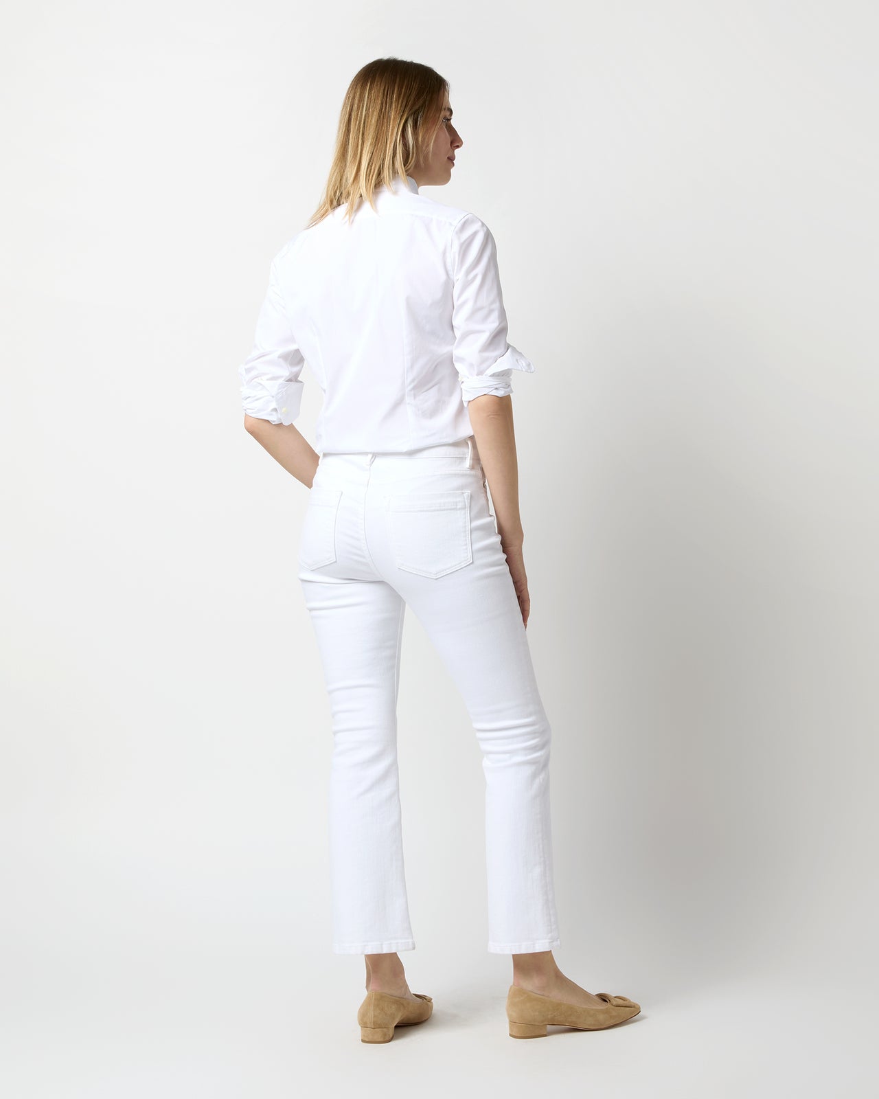 Icon Shirt in White Poplin