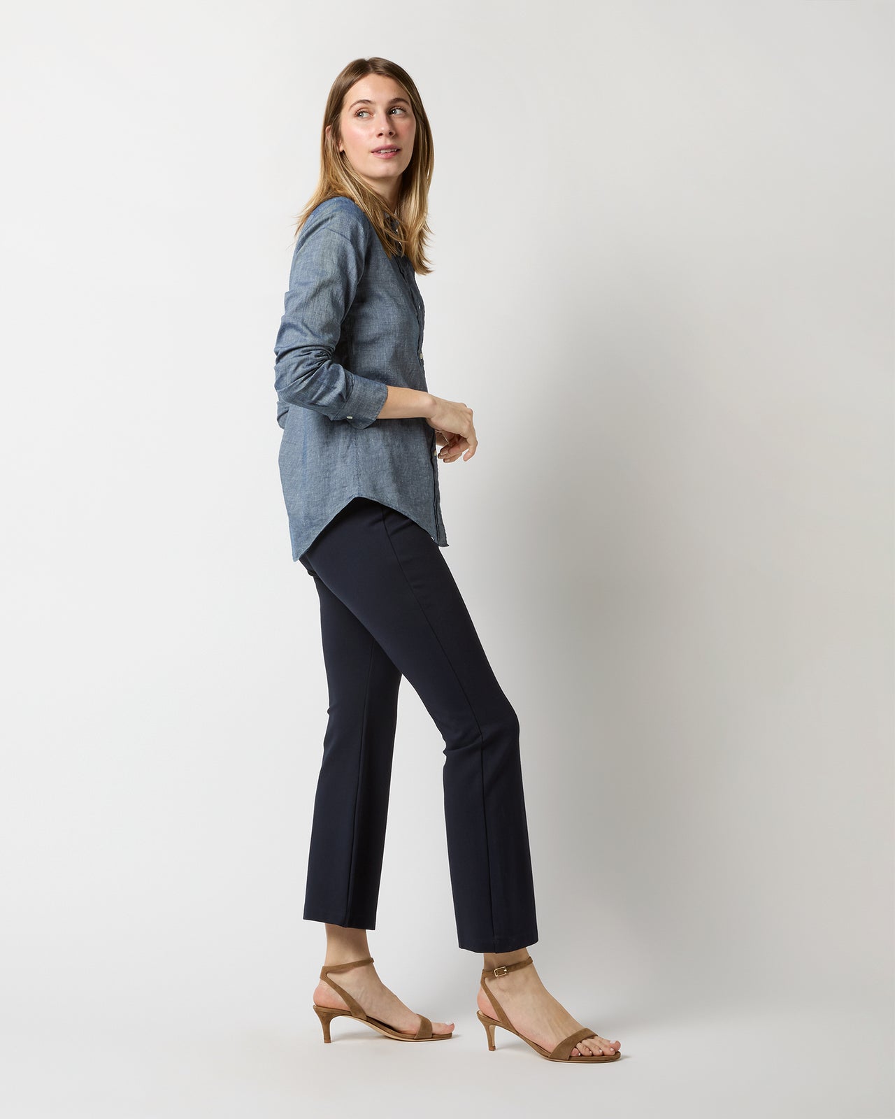 Icon Shirt in Indigo Cotolino Chambray