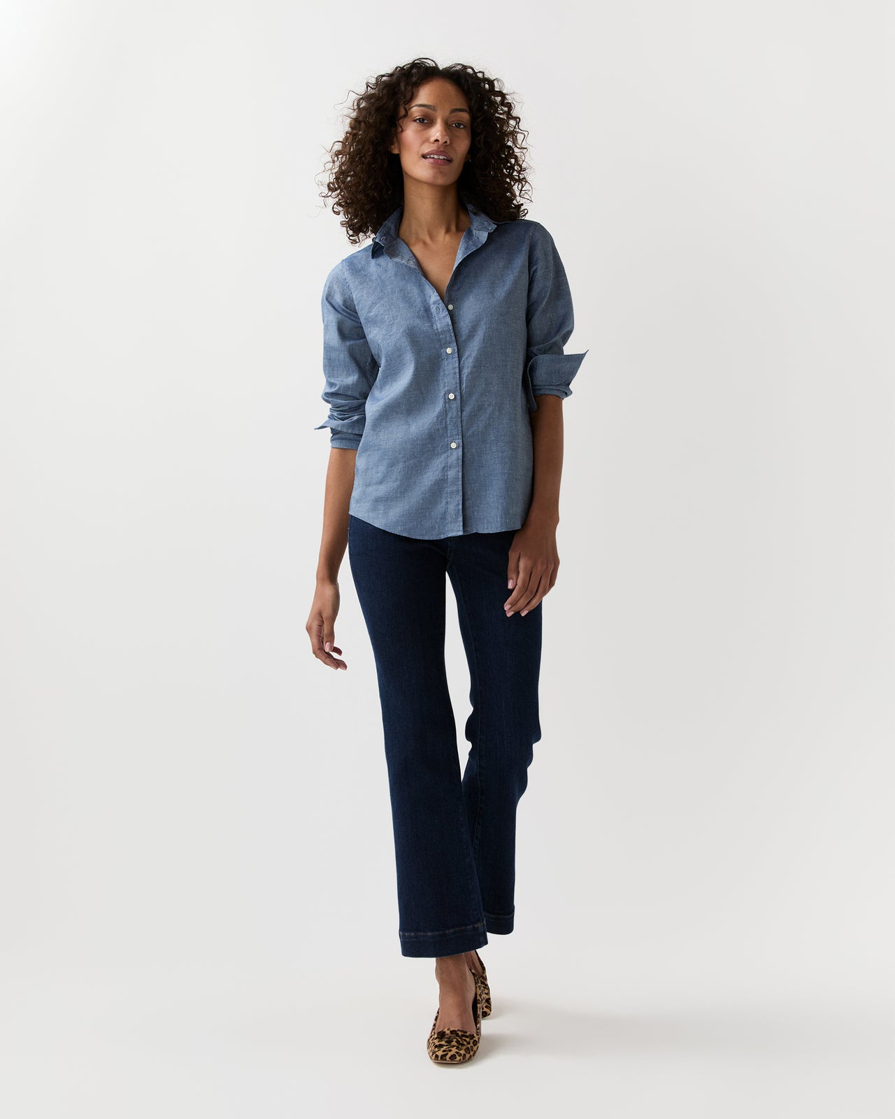 Icon Shirt in Indigo Cotolino Chambray