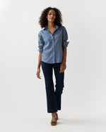 Load image into Gallery viewer, Icon Shirt in Indigo Cotolino Chambray
