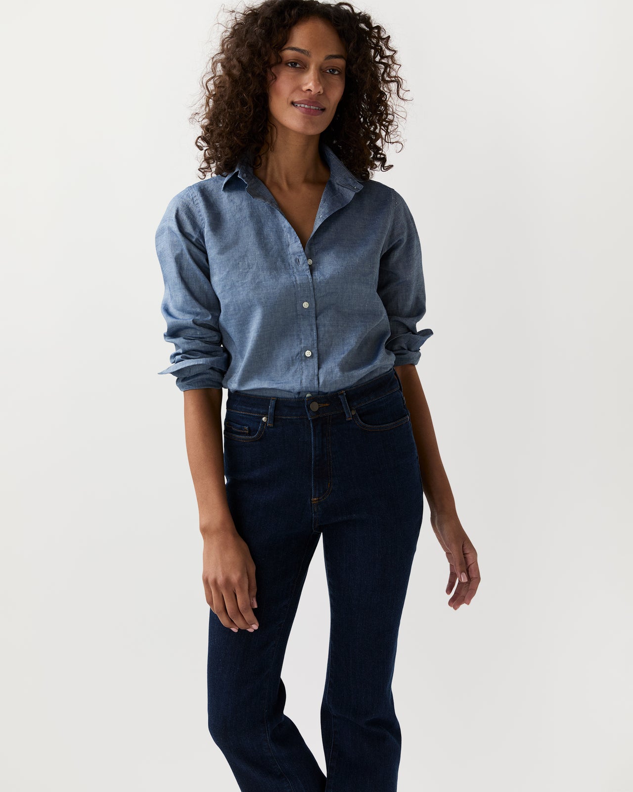 Icon Shirt in Indigo Cotolino Chambray