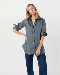 Boyfriend Shirt in Indigo Cotolino Chambray