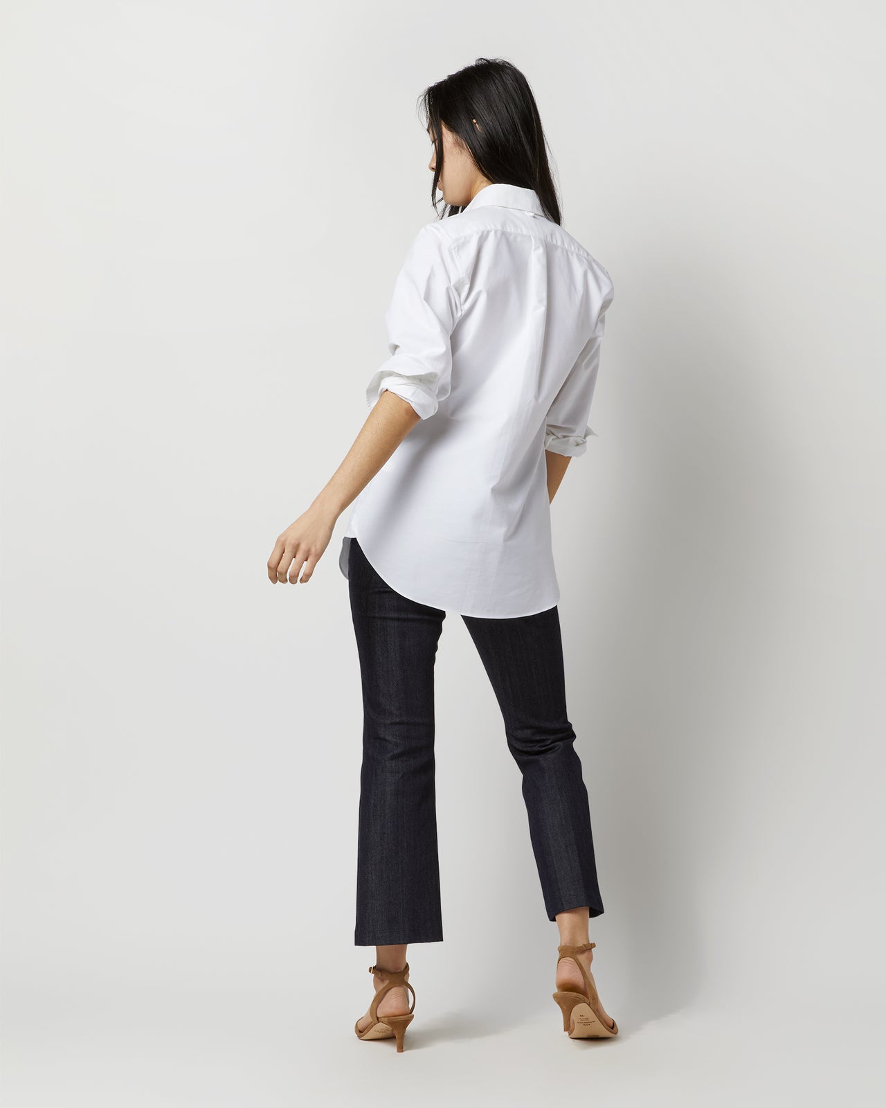 Boyfriend Shirt in White Oxford