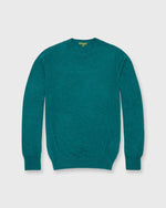 Load image into Gallery viewer, Fine-Gauge Crewneck Sweater in Highland Green Cashmere
