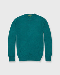 Fine-Gauge Crewneck Sweater in Highland Green Cashmere