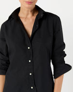 Load image into Gallery viewer, Boyfriend Shirt in Black Poplin
