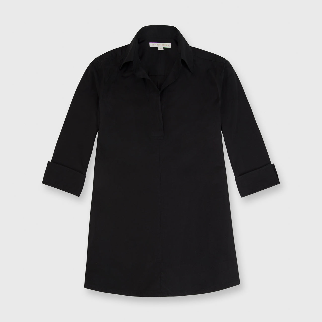 Made-to-Order Fabric in Black Poplin
