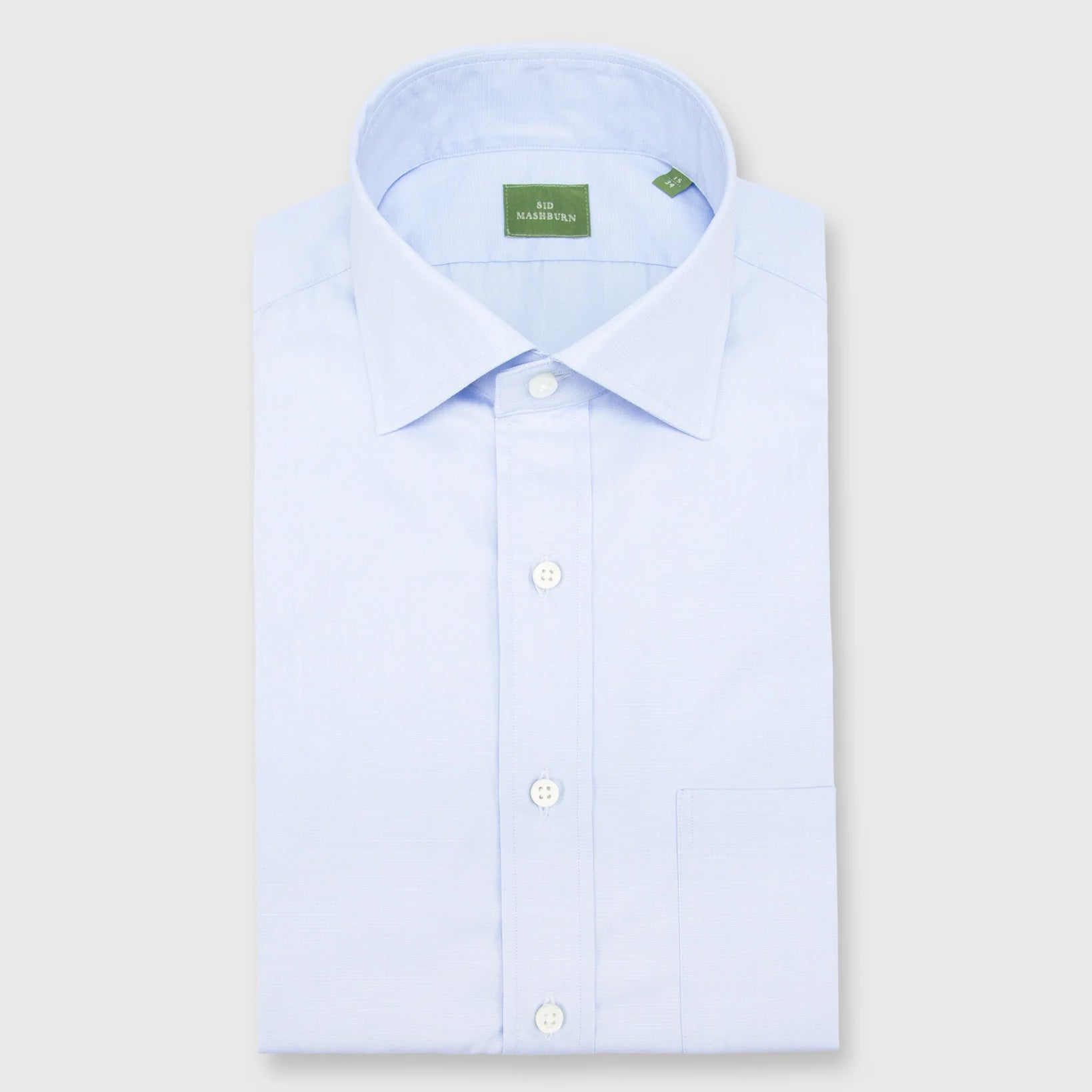 Made-to-Measure Shirt in Sky End-On-End
