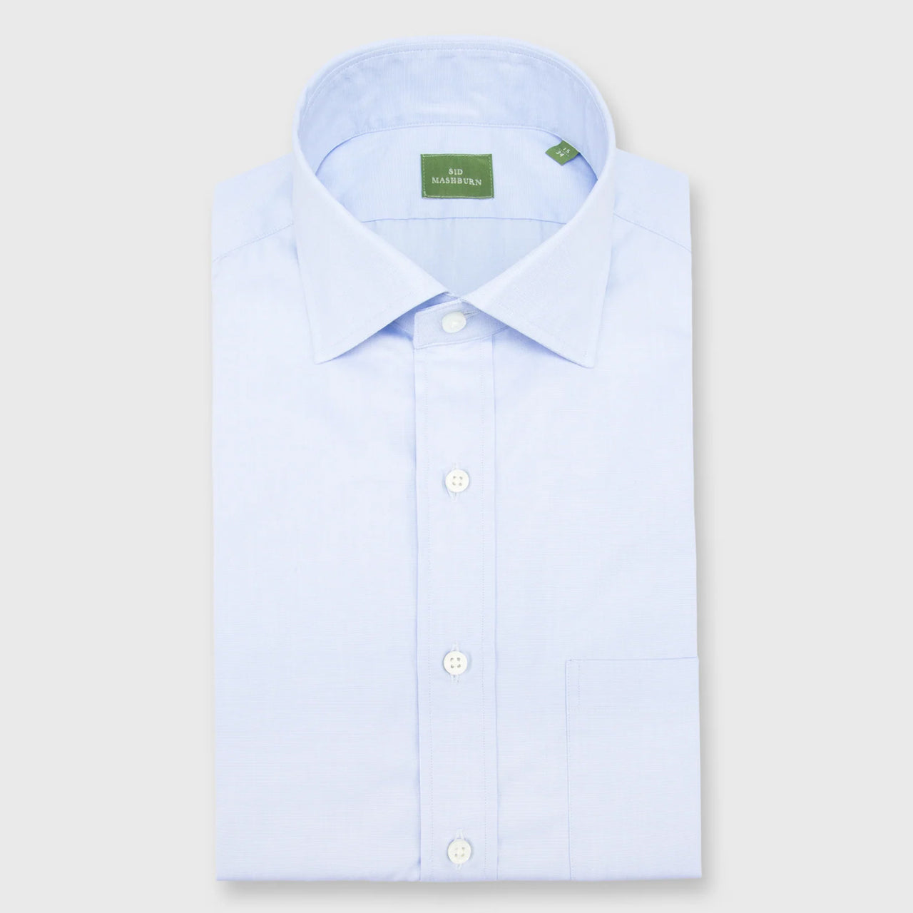 Made-to-Measure Shirt in Sky End-On-End