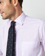 Load image into Gallery viewer, Spread Collar Dress Shirt in Pale Pink Micro Cellulare
