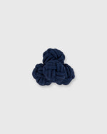 Load image into Gallery viewer, Small Silk Knot Cufflinks in Navy
