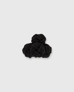 Small Silk Knot Cufflinks in Black