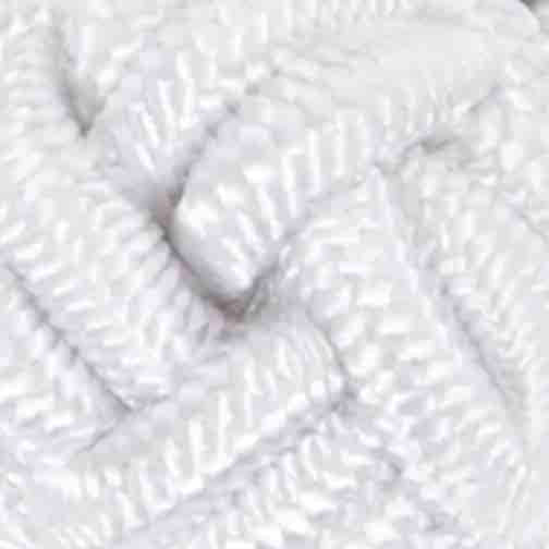 Small Silk Knot Cufflinks in White
