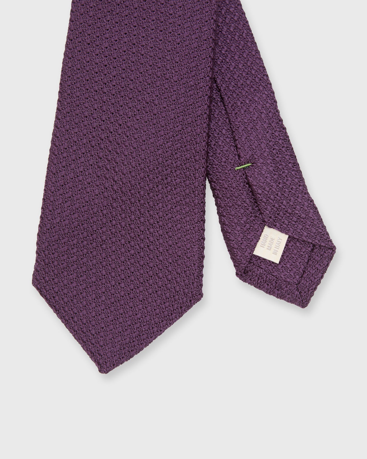 Silk Grosso Grenadine Tie in Eggplant
