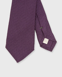 Silk Grosso Grenadine Tie in Eggplant