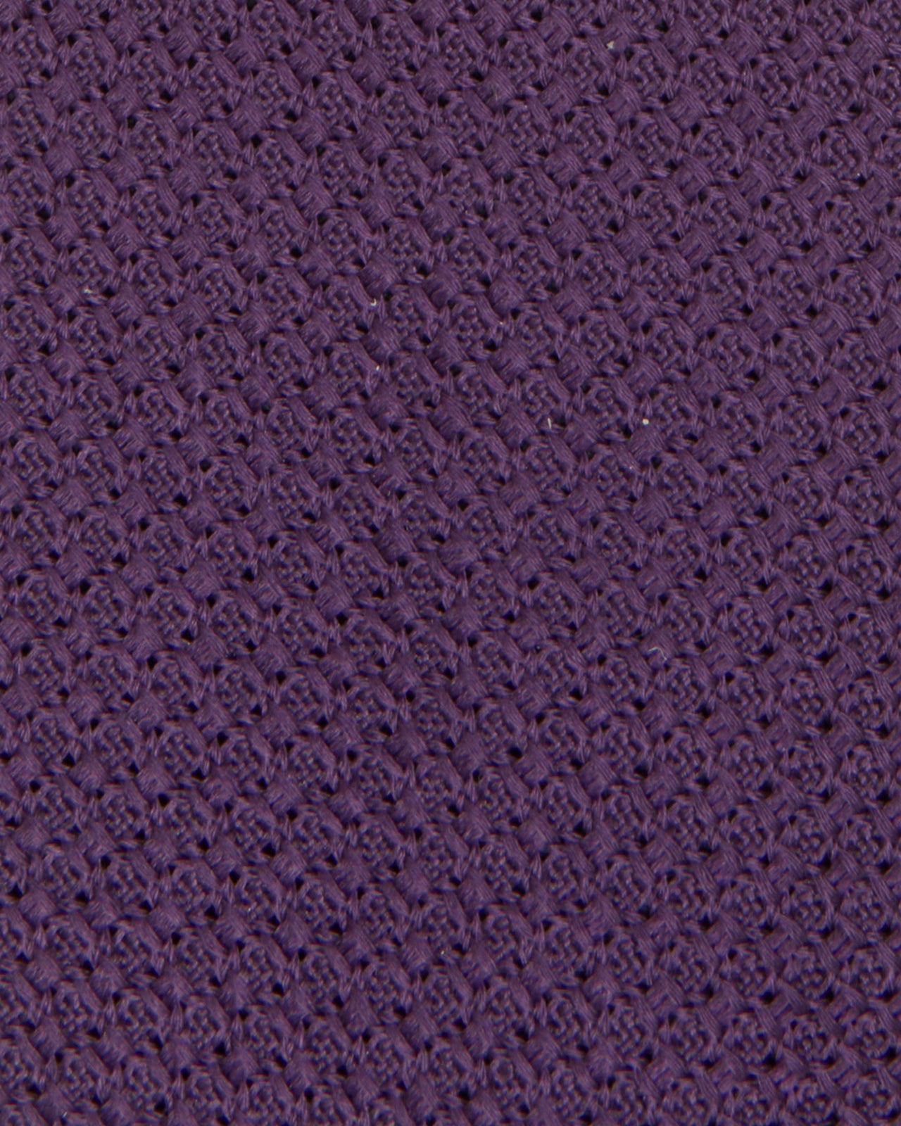 Silk Grosso Grenadine Tie in Eggplant