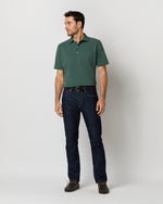 Load image into Gallery viewer, Short-Sleeved Polo in Dark Spruce Pima Pique
