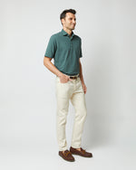 Load image into Gallery viewer, Short-Sleeved Polo in Dark Spruce Pima Pique
