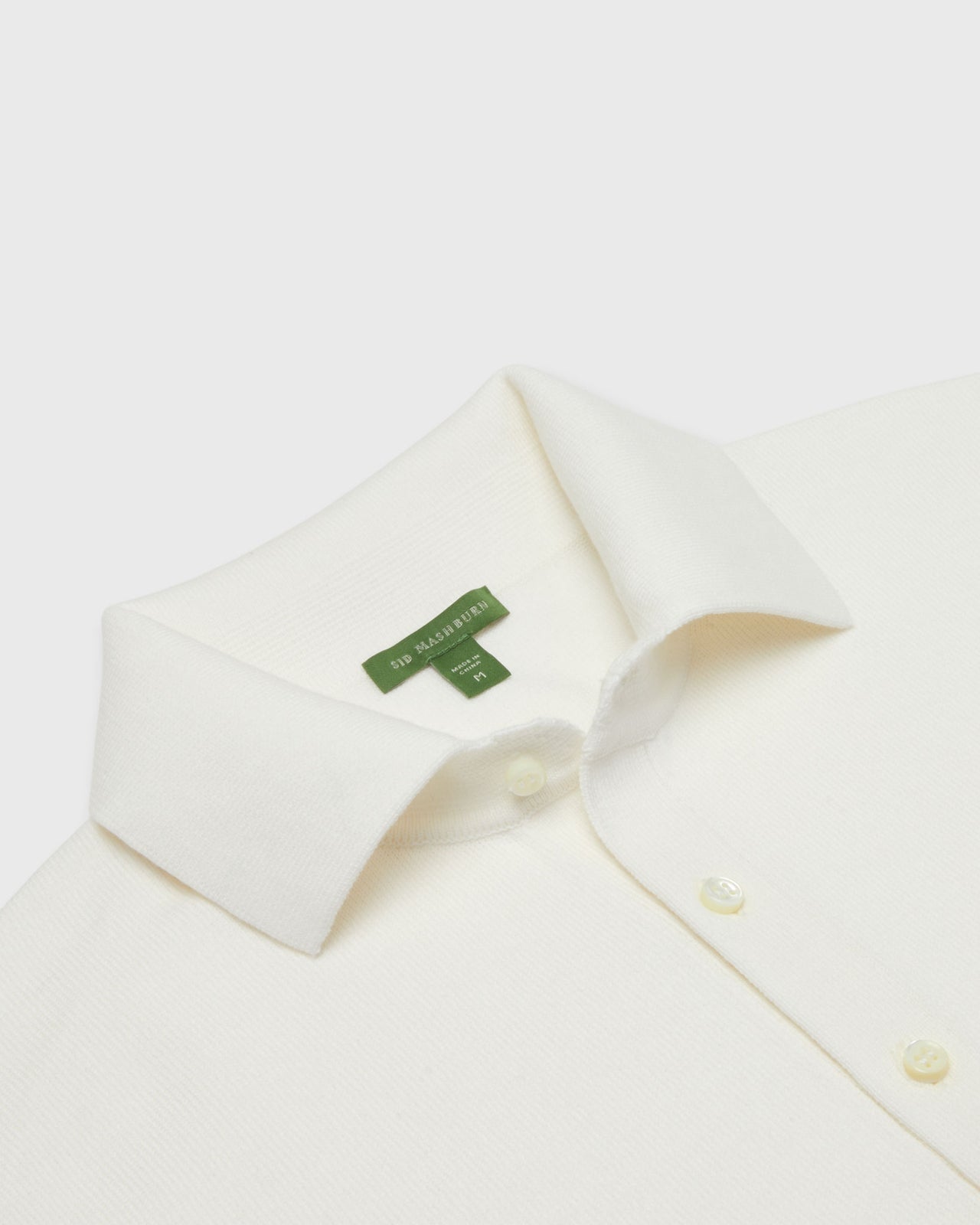 Rally Polo Sweater in Chalk Cotton