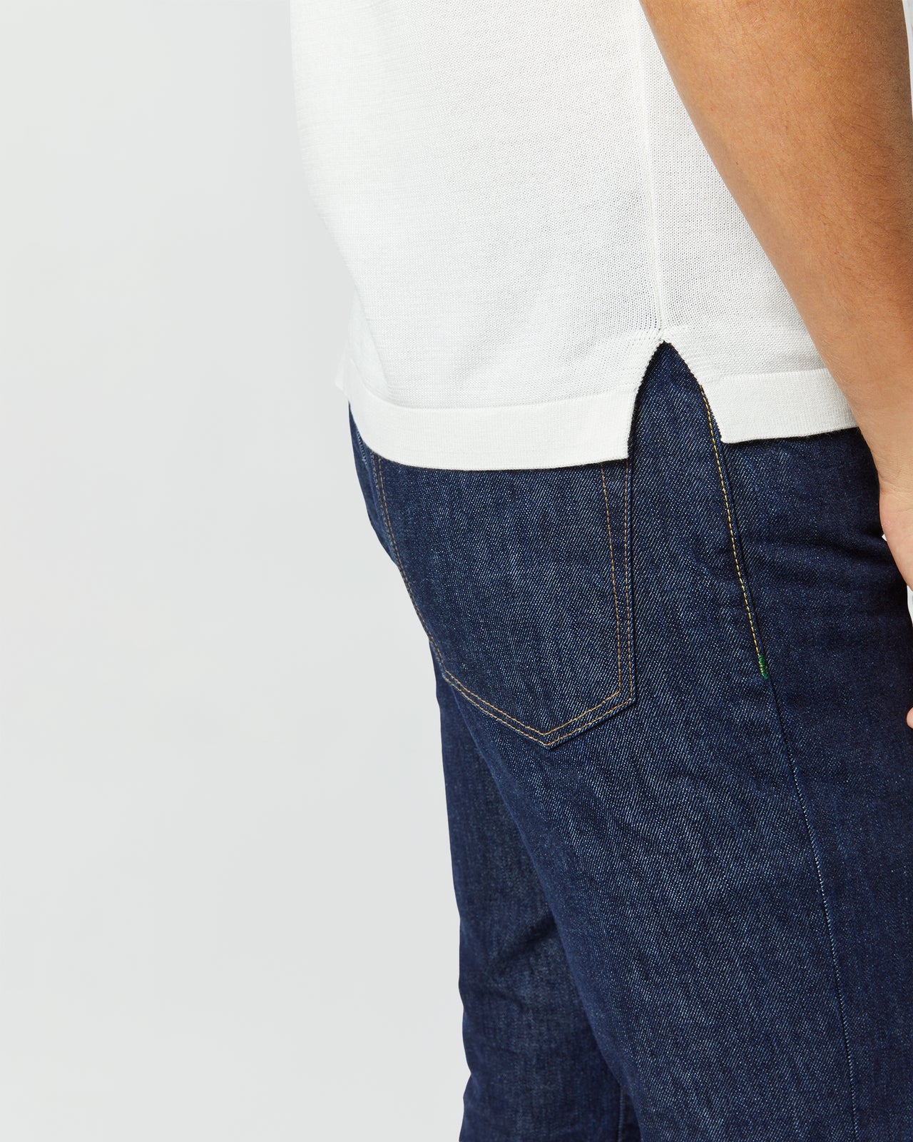 Rally Polo Sweater in Chalk Cotton