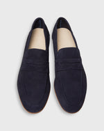 Load image into Gallery viewer, Summer Penny Loafer in Navy Suede
