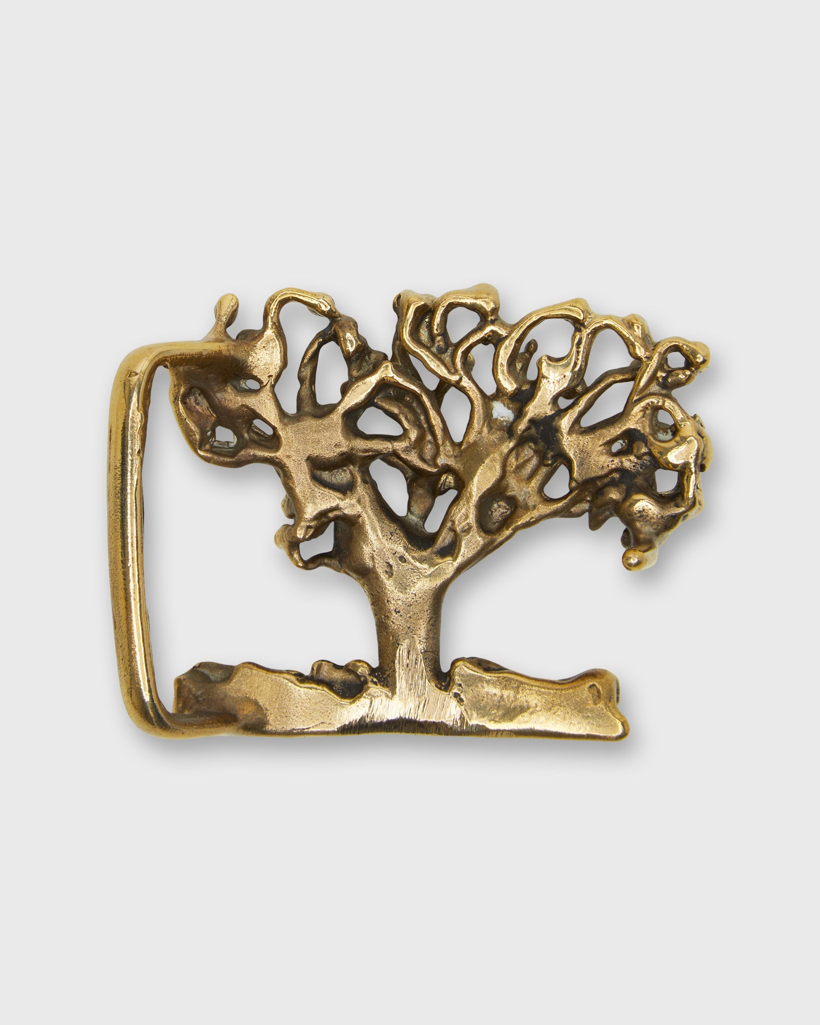 Tree of Life Belt Buckle in Brass