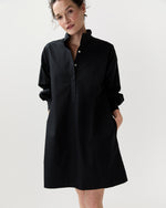 Load image into Gallery viewer, Anaya Popover Dress in Black Poplin

