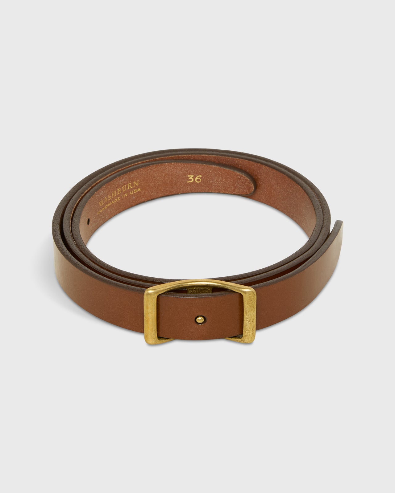 1" Reversible Conroy Belt in Medium Brown Bridle
