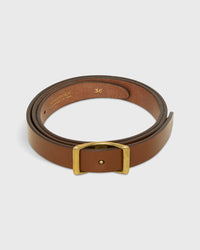 1" Reversible Conroy Belt in Medium Brown Bridle