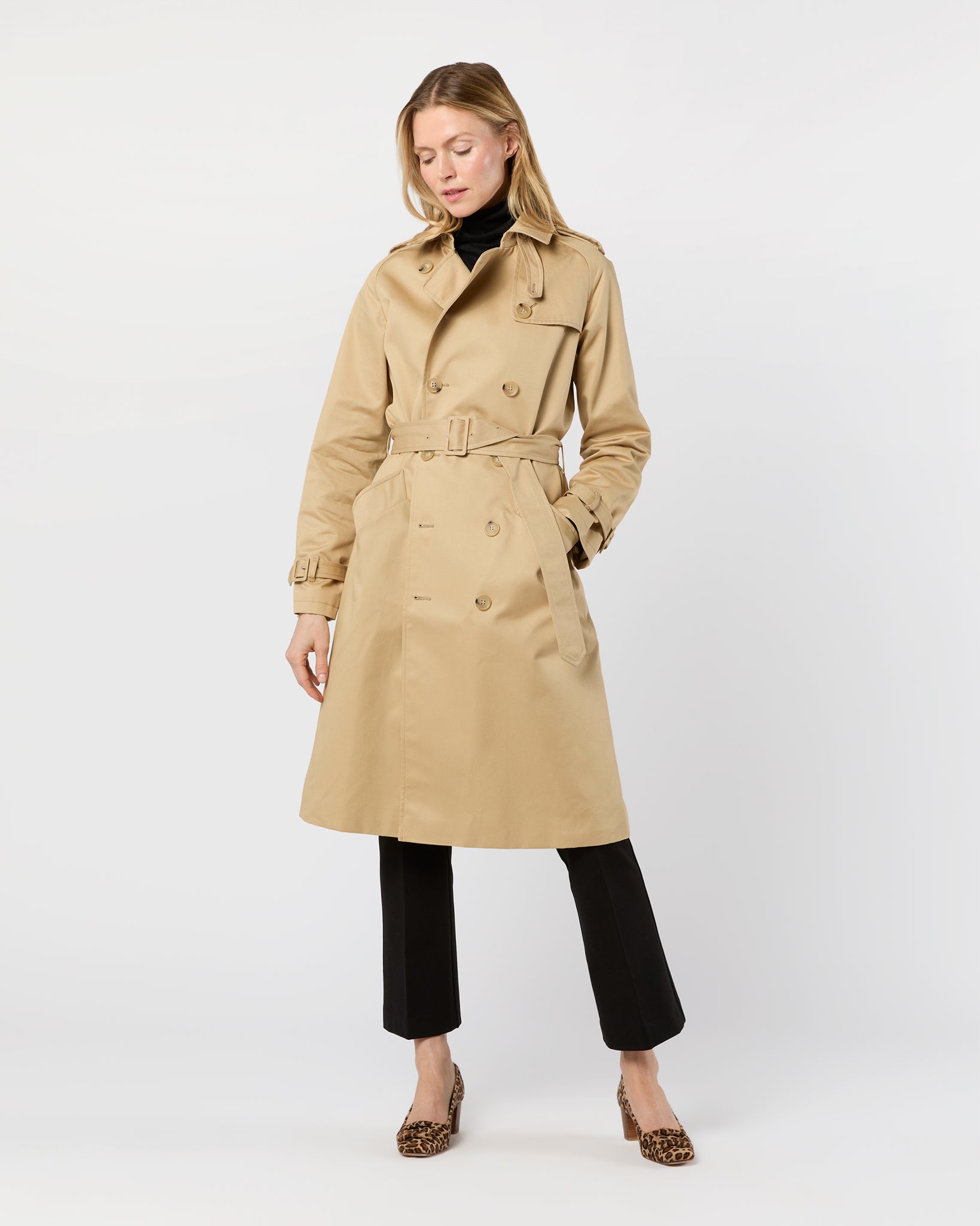 Greta Trench Coat in Beige