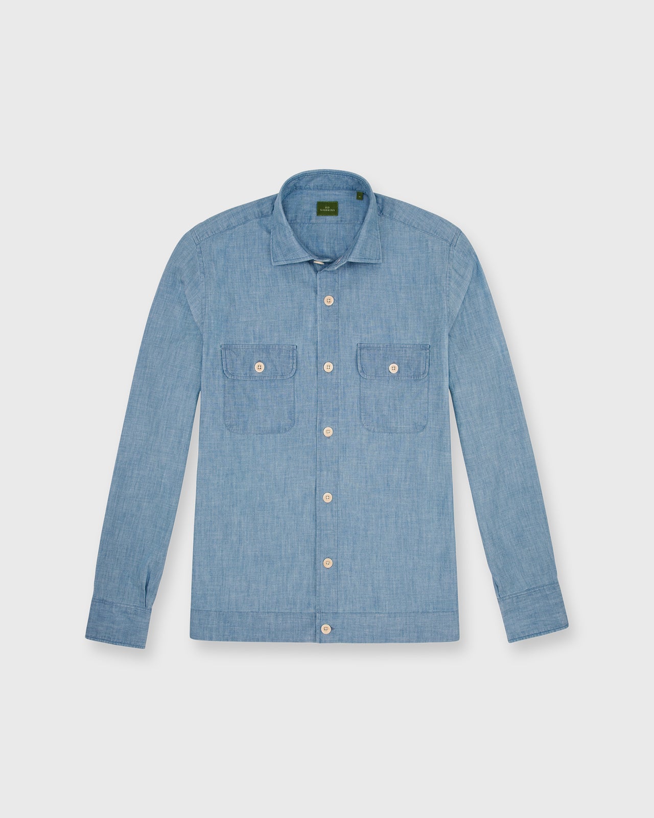 Band-Hem Work Shirt in Extra Light Washed Chambray - M by Sid Mashburn Band-Hem Work Shirt in Extra Light Washed Chambray - M by Sid Mashburn