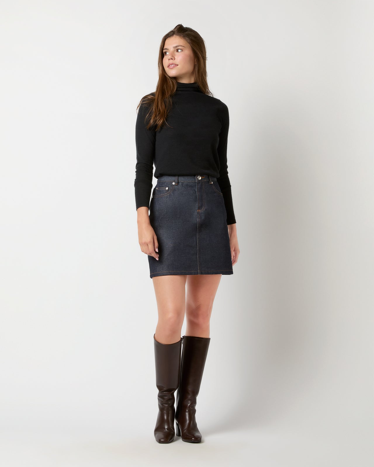 Standard Skirt in Indigo