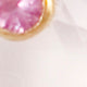 Small Round Gem Earrings in Rose Quartz/Pink Sapphire