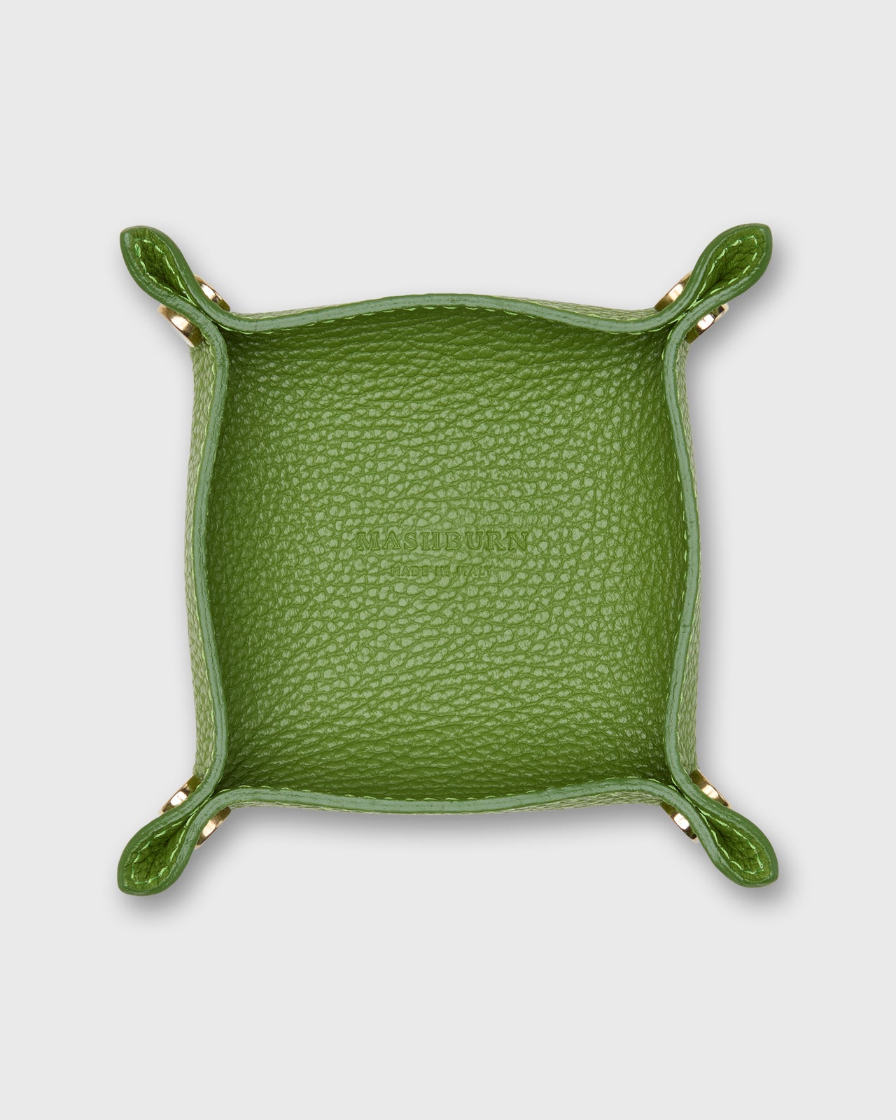 Soft Small Square Tray in Avocado Leather