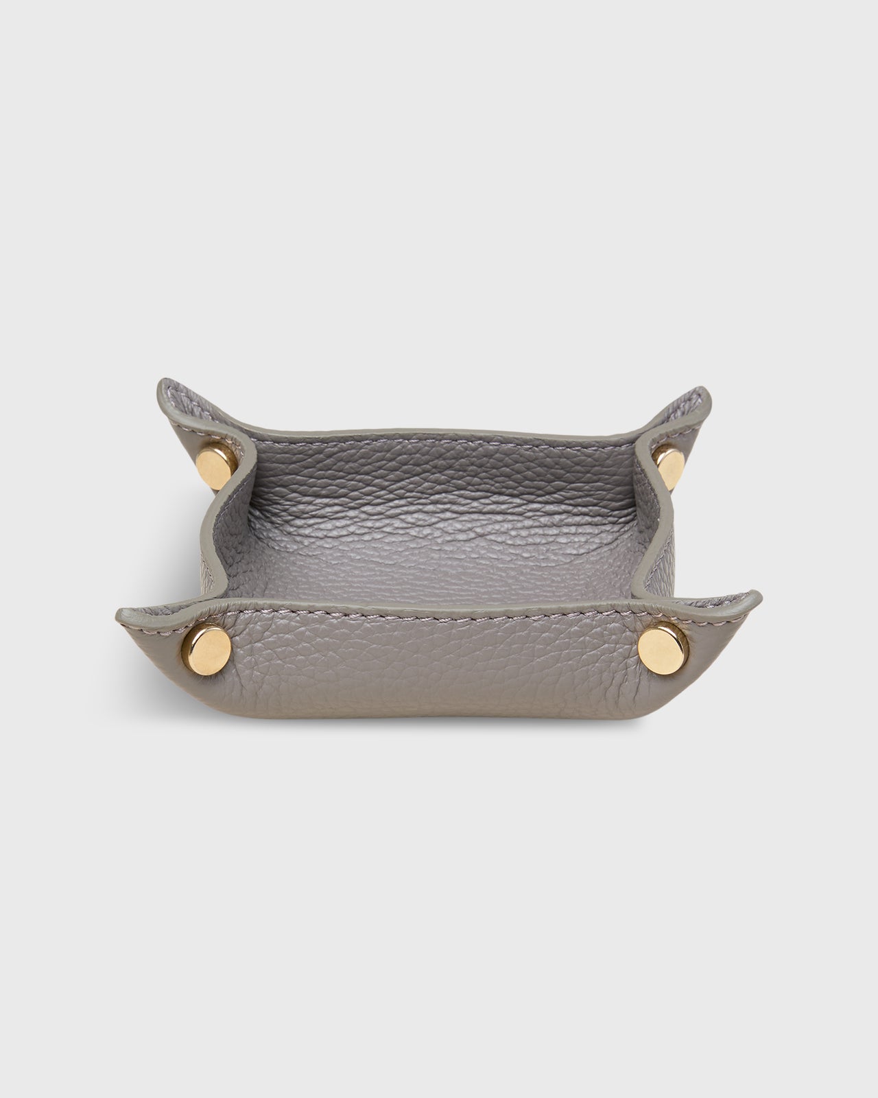 Soft Small Square Tray in Elephant Leather